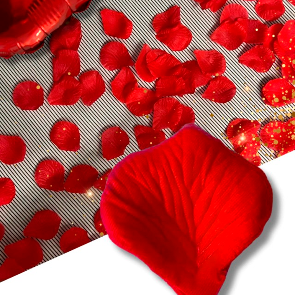 Kit com 100 pétalas de rosas artificial