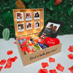 Cesta Romântica + Quadro + Pelúcia